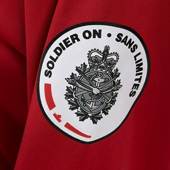 Soldier On Sans Limites Red Long Sleeve Performance Shirt Size Small Canada - Picture 6 of 10